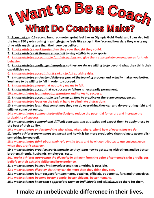 What Do Coaches Make?